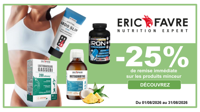 ERIC FAVRE -25% de remise imm&eacute;diate sur une large s&eacute;lection de produits minceur