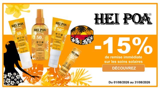 HEI POA -15% de remise imm&eacute;diate sur les soins solaires