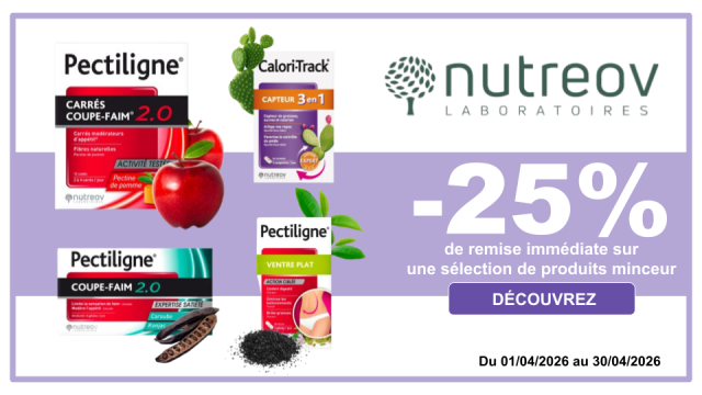 NUTREOV-25% de remise imm&eacute;diate sur une s&eacute;lection de produits minceur