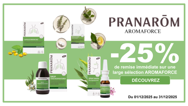 PRANAROM -25% de remise imm&eacute;diate sur une large s&eacute;lection Aromaforce