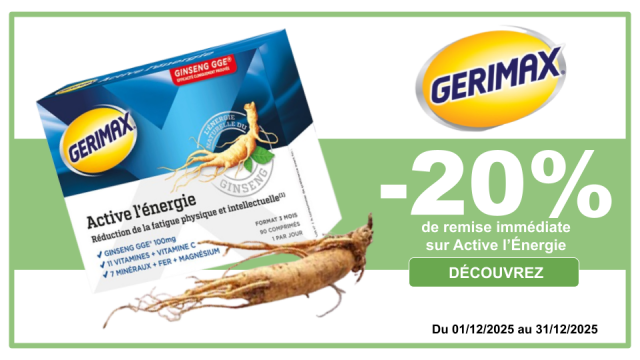 GERIMAX -20% de remise imm&eacute;diate sur Active l'&Eacute;nergie