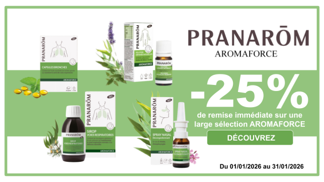 PRANAROM -25% de remise imm&eacute;diate sur une large s&eacute;lection Aromaforce