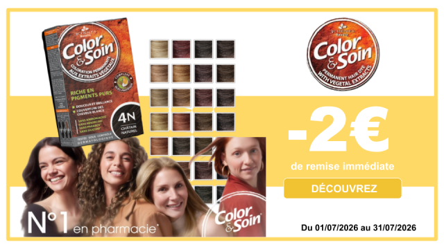 COLOR & SOIN -2&euro; de remise imm&eacute;diate