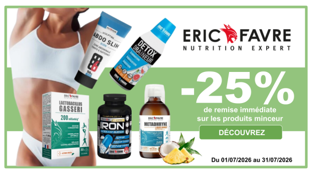 ERIC FAVRE -25% de remise imm&eacute;diate sur une large s&eacute;lection de produits minceur