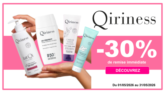 QIRINESS -30% de remise imm&eacute;diate