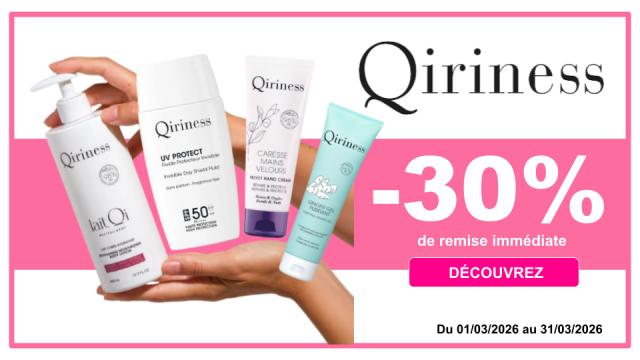 QIRINESS -30% de remise immédiate