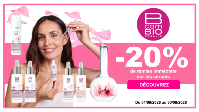 BCOMBIO -20% de remise imm&eacute;diate sur les s&eacute;rums