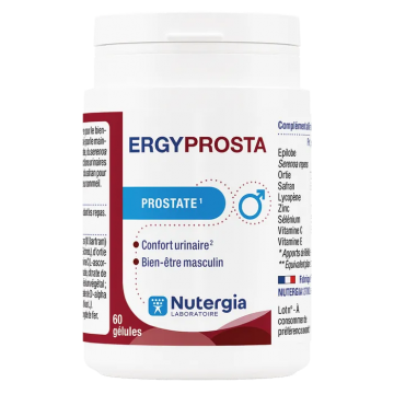 NUTERGIA - Ergyprosta - Bien-être masculin Confort urinaire 60 gélules