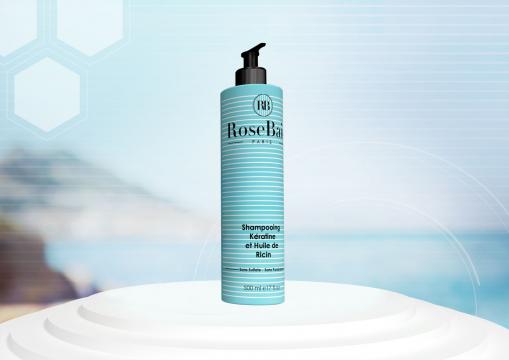 ROSEBAIE - SHAMPOOING KERATINE huile de ricin 500ml