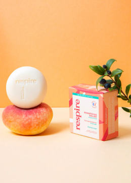 RESPIRE - SHAMPOING SOLIDE peche 75g