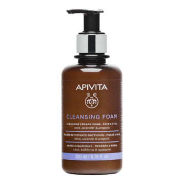 APIVITA - CLEANSING FOAM - Mousse nettoyante onctueuse visage et yeux 200ml
