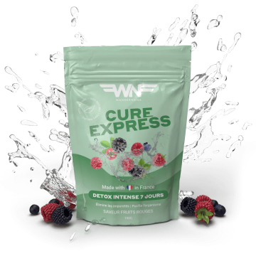 WANDERNANA - CURE EXPRESS - Détox intense 7 jour saveur fruits rouges 100g