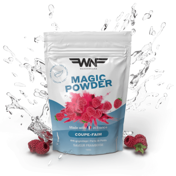 WANDERNANA - MAGIC POWDER - Coupe-faim saveur framboise 100g
