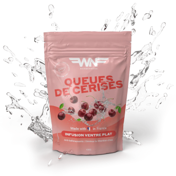 WANDERNANA - QUEUES DE CERISES - Infusion ventre plat saveur menthe 100g