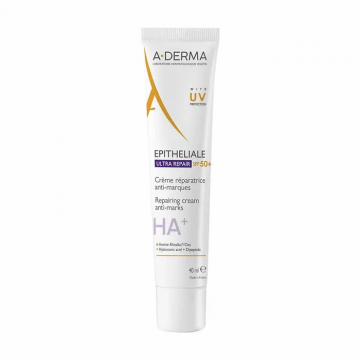 ADERMA - EPITHELIALE - Ultra Repair Cr&egrave;me R&eacute;paratrice Anti-marques HA+ SPF50 40ml