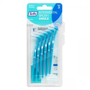TEPE - BROSSETTES INTERDENTAIRES ANGLE taille 3 bleu