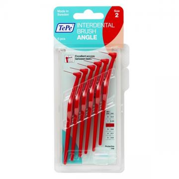 TEPE - BROSSETTES INTERDENTAIRES ANGLE taille 2 rouge