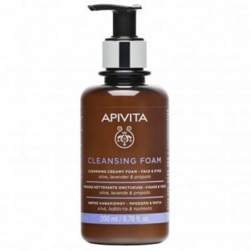 APIVITA -  CLEANSING FOAM - Mini Mousse Nettoyante Onctueuse Visage & Yeux 75ml