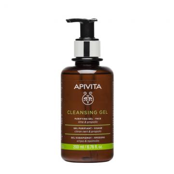APIVITA - CLEANSING GEL - Gel Purifiant Visage citron vert & propolis 200ml