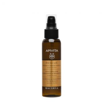 APIVITA - RESCUE - Huile capillaire nourrissante et réparatrice et argan et olive 100ml