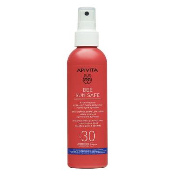 APIVITA - BEE SUN SAFE -  Spray ultra-léger hydra fondant visage & corps SPF30 200ml