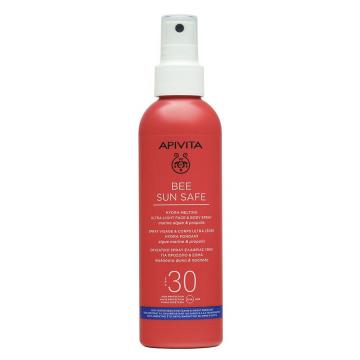 APIVITA - BEE SUN SAFE -  Spray ultra-l&eacute;ger hydra fondant visage & corps SPF30 200ml