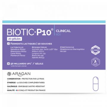 ARAGAN - BIOTIC P10 CLINICAL - 20 gélules