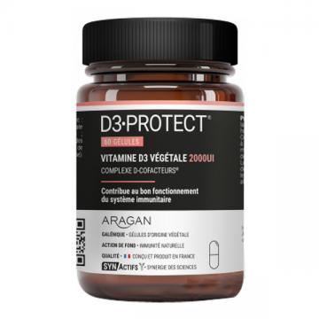 ARAGAN - D3.PROTECT - Vitamine D3 végétale 2000UI - 60 gélules