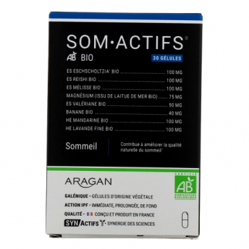 ARAGAN - SOM.ACTIFS BIO - Sommeil 30 gélules