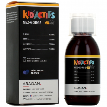 ARAGAN - KIDACTIFS NEZ-GORGE - Sirop 125ml