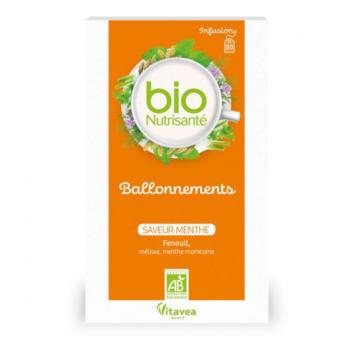 NUTRISANTE - Infusion Bio Ballonnement Saveur Menthe 20 sachets