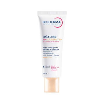 BIODERMA - CREALINE AR+ -  CC Crème SPF50 Soin anti-rougeurs perfecteur apaisant Clair 40ml