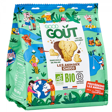 GOOD GOUT - BISCUITS les animaux choco 120g