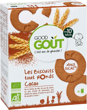 GOOD GOUT - BISCUITS tout ronds cacao 80g