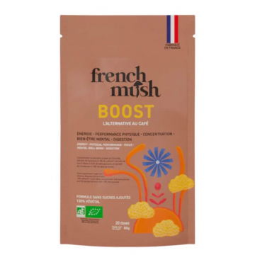 FRENCH MUSH BOOST - L'alternative au caf&eacute;  boisson poudre 20 doses 80G