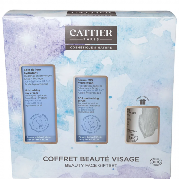 CATTIER - Coffret Beauté Visage - Soin du jour 50ml Sérum 30ml Gommage 30ml