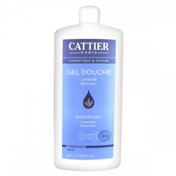 CATTIER - Gel douche lavande/romarin 1L