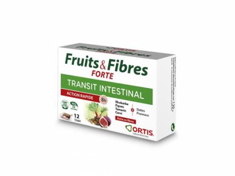FRUITS ET FIBRES FORTE - Transit intestinal 12 cubes