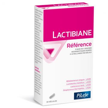 LACTIBIANE - RÉFÉRENCE - 4 souches microbiotiques 10 milliards par gélule 30 gélules végétales