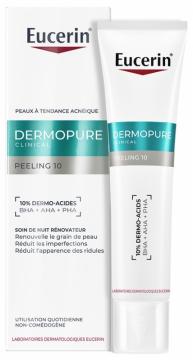 EUCERIN - DermoPure Clinical - Peeling 10 Soin de Nuit R&eacute;novateur 40 ml