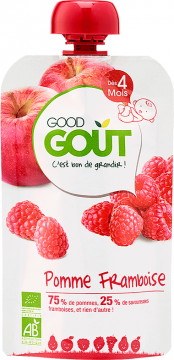 GOOD GOUT - COMPOTE pomme framboise 120g