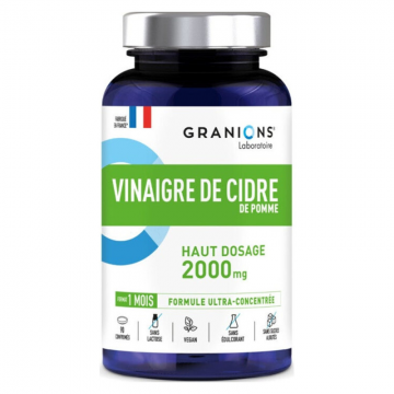GRANIONS - Vinaigre de cidre de pomme 2000mg 90 comprim&eacute;s