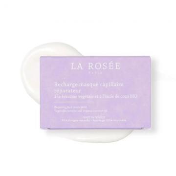 LA ROSEE - Recharge masque capillaire r&eacute;parateur k&eacute;ratine v&eacute;g&eacute;tale & huile de coco Bio  200g