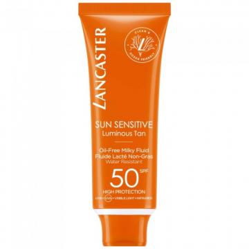 LANCASTER - SUN SENSITIVE - Fluide Lact&eacute; Non-Gras visage SPF50+ 50ml