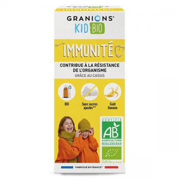 GRANIONS - Kid bio immunite gout banane 125ml
