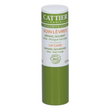 CATTIER - Soin des Lèvres Nourrissant Bio olive & mangue sauvage stick 4g