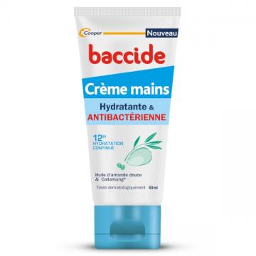 BACCIDE - Creme mains hydratante et antibacterienne