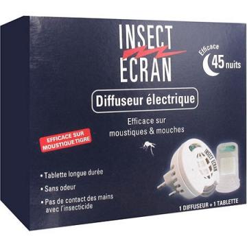 INSECT ECRAN - Diffuseur Electrique efficace sur moustiques & mouches