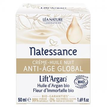NATESSANCE - LIFT ARGAN - Creme huile anti-age nuit 50ml