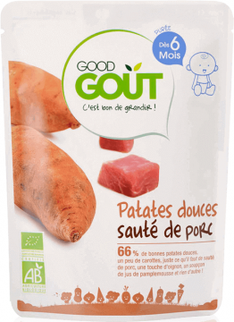 GOOD GOUT - PLAT patates douces porc 190g